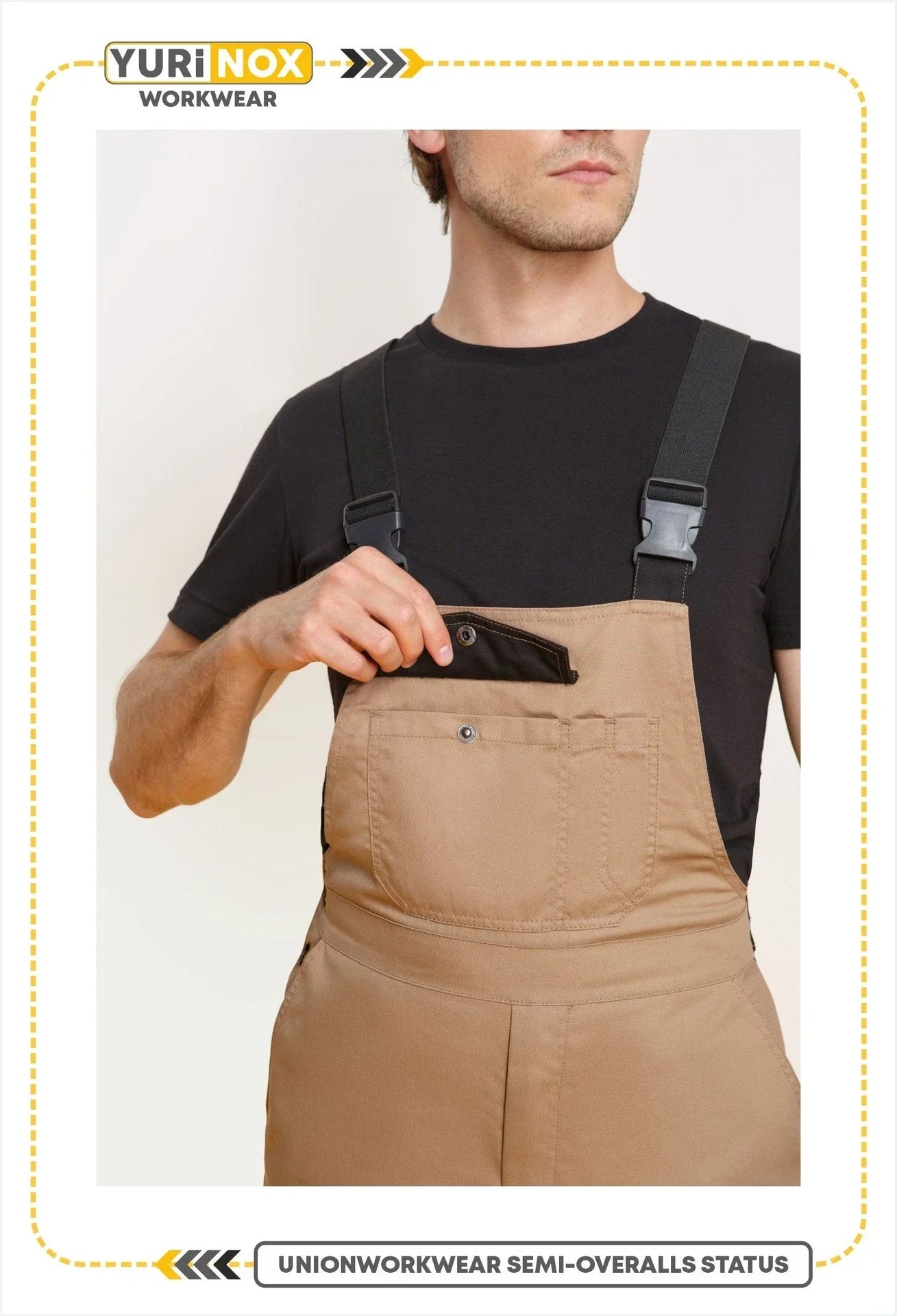 STATUS ™ Men's Regular Fit Shrink Resistant Work Bib Overalls