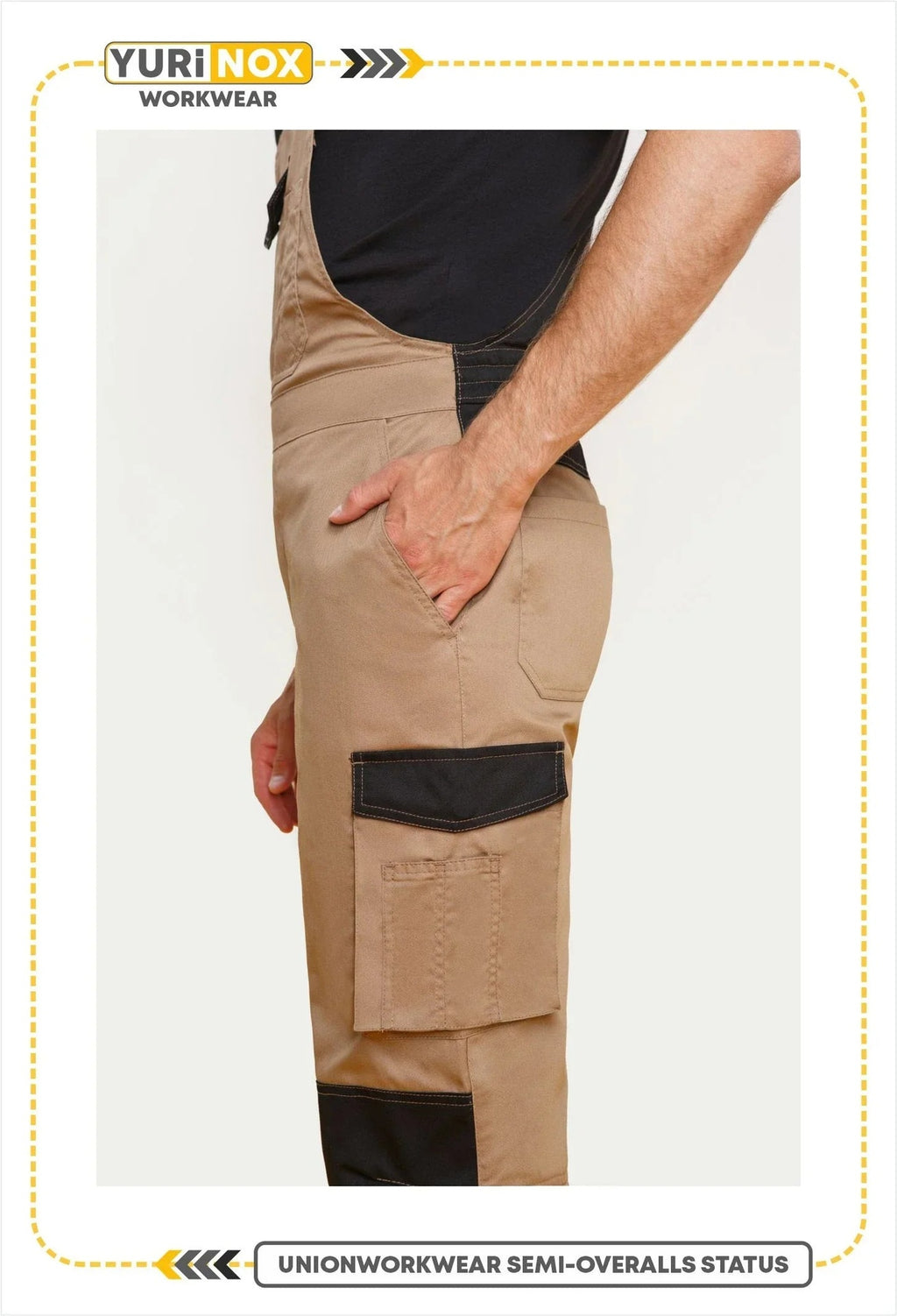 STATUS ™ Men's Regular Fit Shrink Resistant Work Bib Overalls