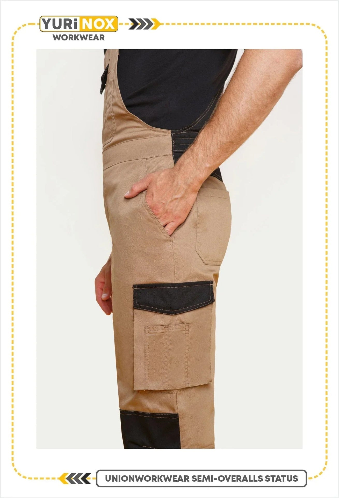 STATUS ™ Men's Regular Fit Shrink Resistant Work Bib Overalls