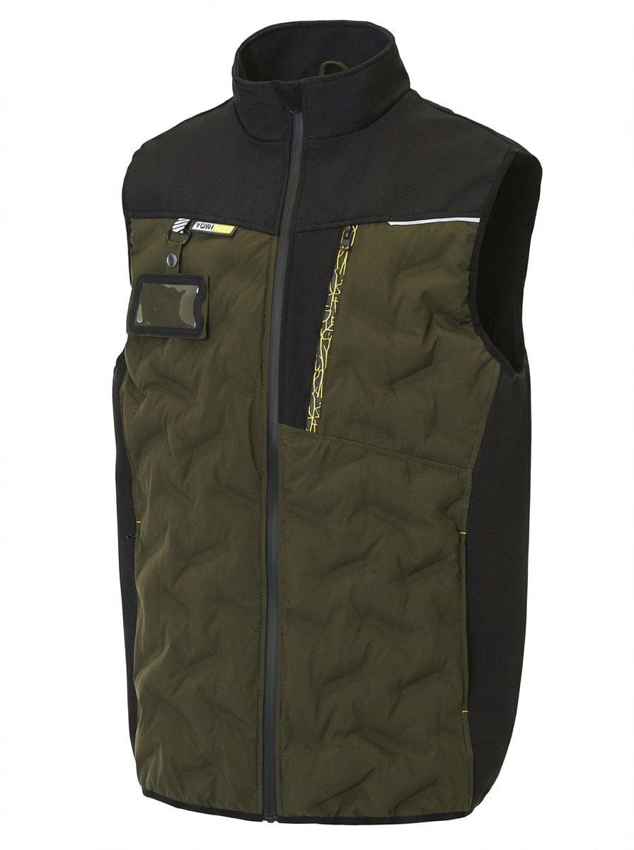 YURINOX Fusion Men's Water-Resistant Hybrid Softshell Work Vest