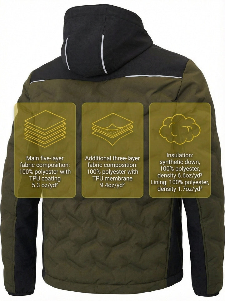 YURINOX Fusion Men's Water-Resistant Hybrid Softshell Work Jacket