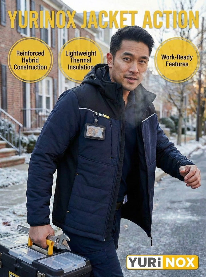 YURINOX Action Men's Softshell Midweight Work Jacket