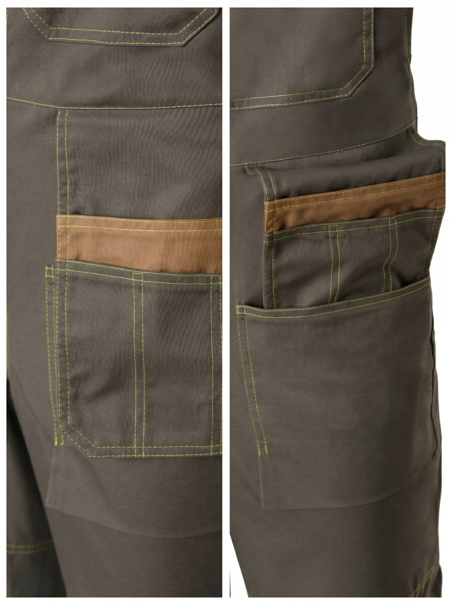 YURINOX Genesis Men's Stain-Resistant Utility Work Bib Overalls