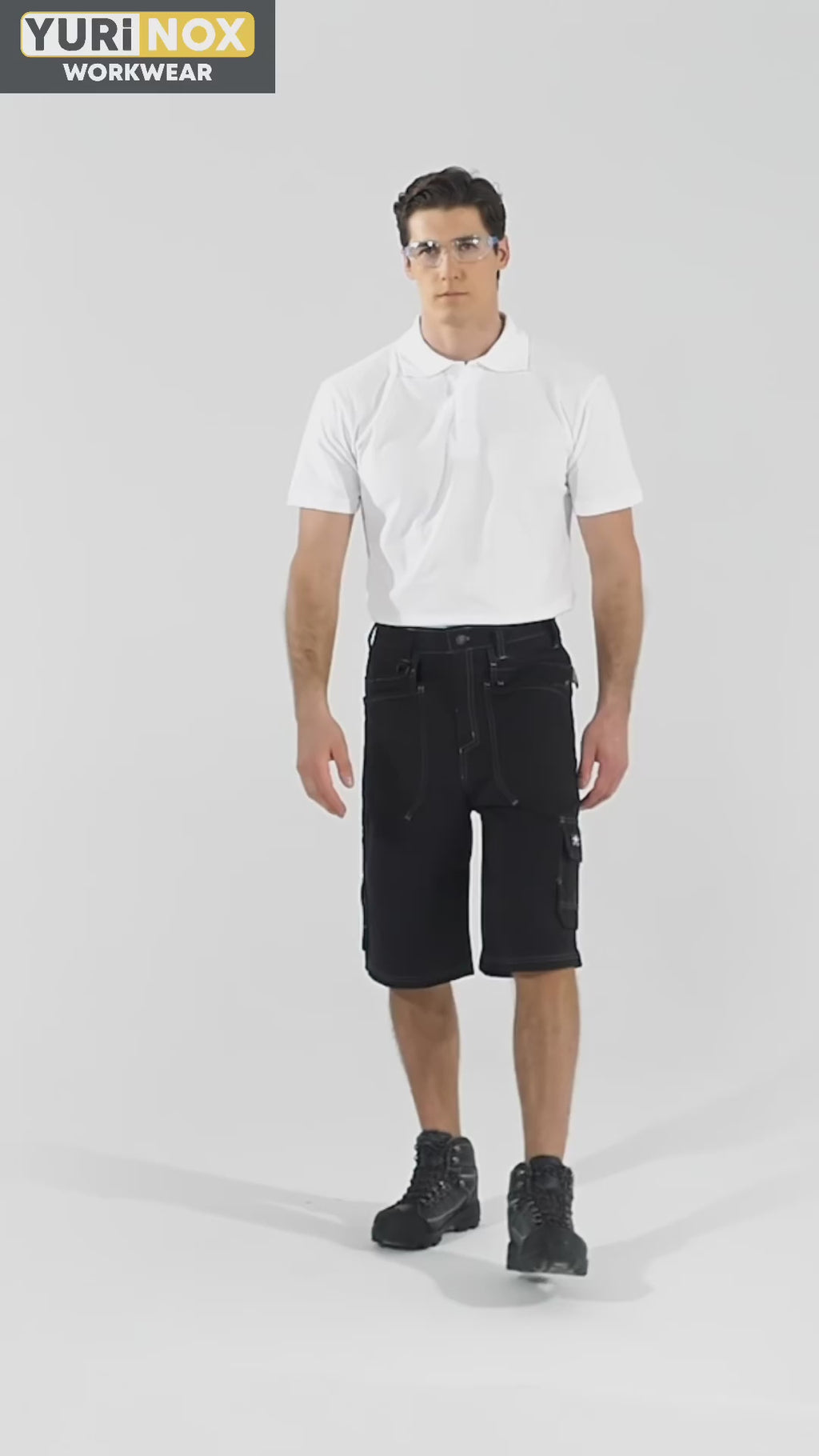 UNIONSPACE ™Men's Heavy Duty Holster Pocket Work Shorts 