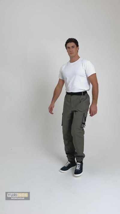 COTTURA™ Men's Canvas Cargo Work Joggers