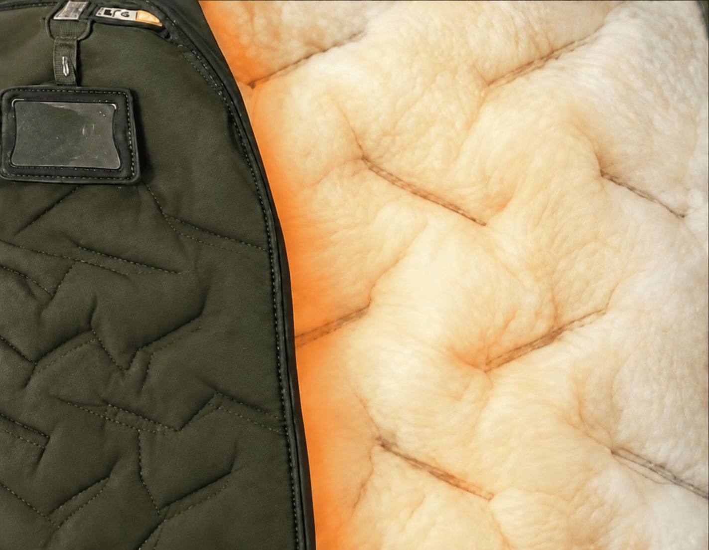 Quilted insulation detail